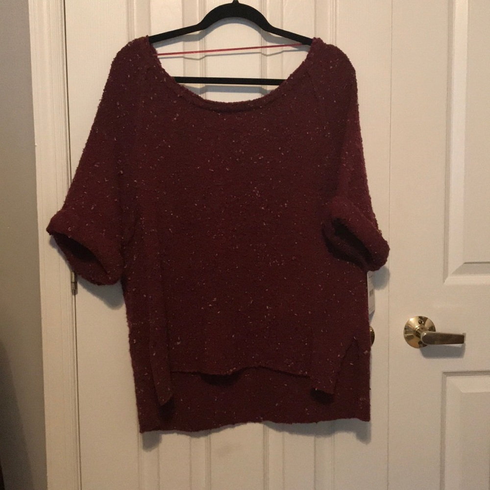 Free people Marsala top